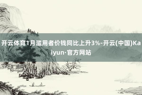 开云体育1月滥用者价钱同比上升3%-开云(中国)Kaiyun·官方网站