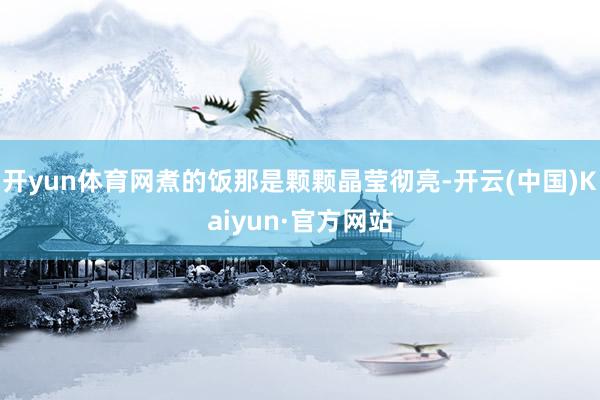 开yun体育网煮的饭那是颗颗晶莹彻亮-开云(中国)Kaiyun·官方网站